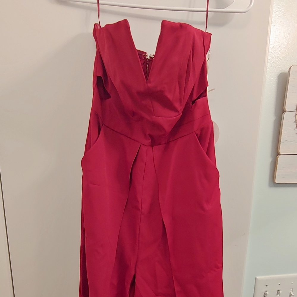 Maroon jumpsuit